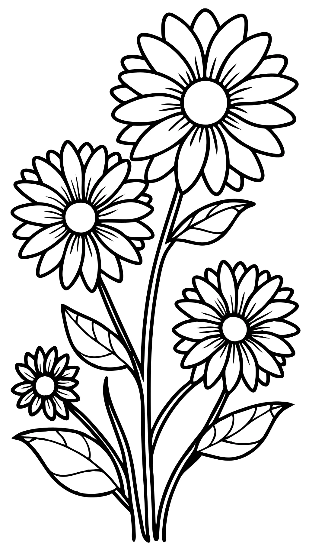 coloriages de fleurs sauvages